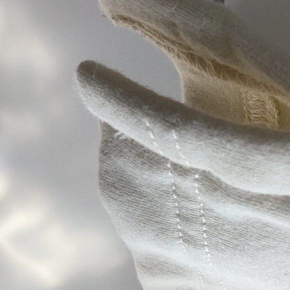 ll bean capris pants cream colour  outside everyday drawstring. Med to LG no tag - Picture 5 of 5